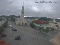 Náměstí, koste sv. Markéty