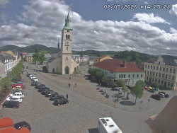Náměstí, koste sv. Markéty