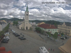 Náměstí, koste sv. Markéty
