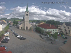 Náměstí, koste sv. Markéty