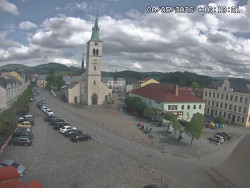 Náměstí, koste sv. Markéty