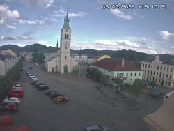 Náměstí, koste sv. Markéty