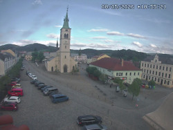Náměstí, koste sv. Markéty