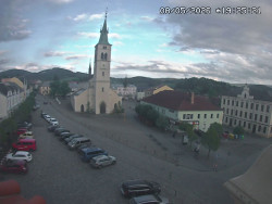 Náměstí, koste sv. Markéty