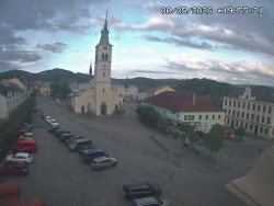 Náměstí, koste sv. Markéty