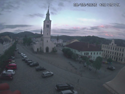 Náměstí, koste sv. Markéty