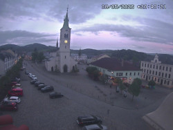 Náměstí, koste sv. Markéty