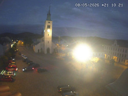 Náměstí, koste sv. Markéty