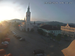 Náměstí, koste sv. Markéty