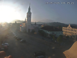 Náměstí, koste sv. Markéty