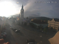 Náměstí, koste sv. Markéty