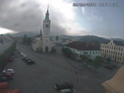 Náměstí, koste sv. Markéty