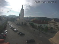 Náměstí, koste sv. Markéty