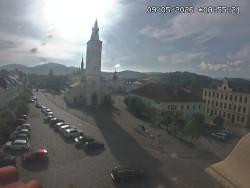 Náměstí, koste sv. Markéty