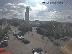 Náměstí, koste sv. Markéty