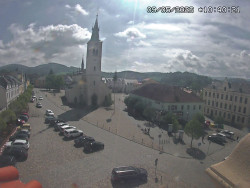 Náměstí, koste sv. Markéty