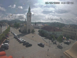 Náměstí, koste sv. Markéty