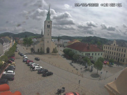 Náměstí, koste sv. Markéty