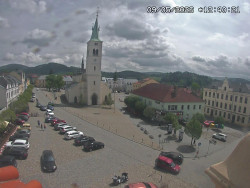 Náměstí, koste sv. Markéty
