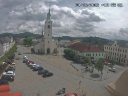 Náměstí, koste sv. Markéty