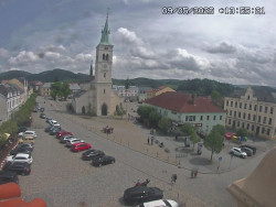 Náměstí, koste sv. Markéty