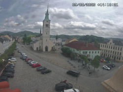 Náměstí, koste sv. Markéty