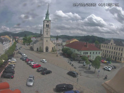 Náměstí, koste sv. Markéty