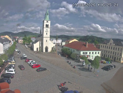 Náměstí, koste sv. Markéty