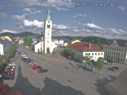 Náměstí, koste sv. Markéty