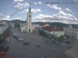 Náměstí, koste sv. Markéty