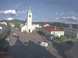 Náměstí, koste sv. Markéty