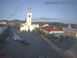 Náměstí, koste sv. Markéty