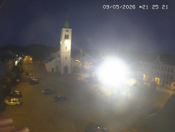 Náměstí, koste sv. Markéty