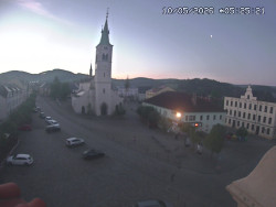 Náměstí, koste sv. Markéty