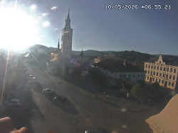 Náměstí, koste sv. Markéty