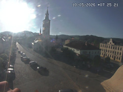 Náměstí, koste sv. Markéty