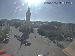 Náměstí, koste sv. Markéty