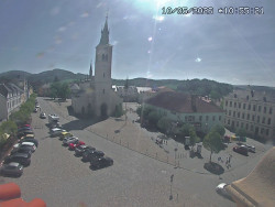 Náměstí, koste sv. Markéty