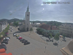 Náměstí, koste sv. Markéty
