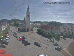 Náměstí, koste sv. Markéty