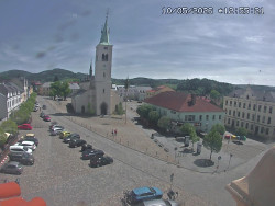 Náměstí, koste sv. Markéty