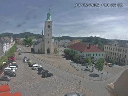 Náměstí, koste sv. Markéty