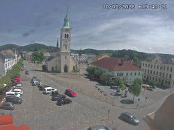 Náměstí, koste sv. Markéty