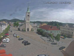 Náměstí, koste sv. Markéty