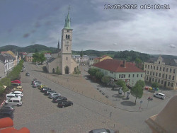 Náměstí, koste sv. Markéty