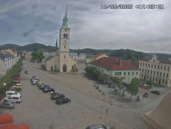 Náměstí, koste sv. Markéty