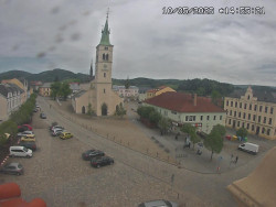 Náměstí, koste sv. Markéty