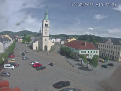 Náměstí, koste sv. Markéty