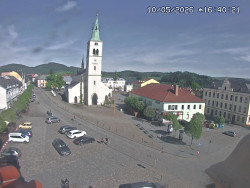 Náměstí, koste sv. Markéty