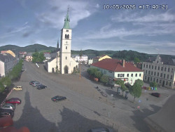 Náměstí, koste sv. Markéty